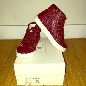 Gucci High Top Sneaker Sz EU 28 / US 10.5 toddler